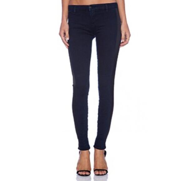 J Brand Jeans Womens 27 Devin Skinny Dark Wash Denim Jeans Bluebird - Picture 1 of 10